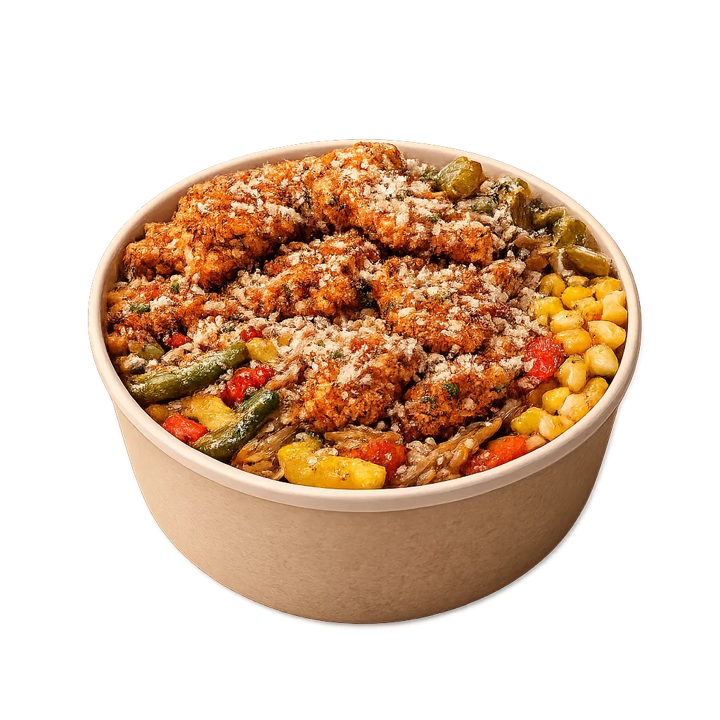 Hot Honey Crispy Chicken Bowl (Brown Rice)