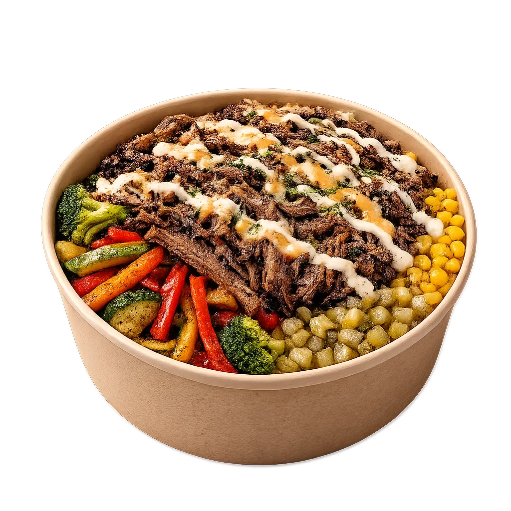 Juicy Pulled Brisket Bowl